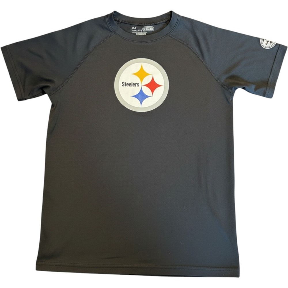 Under Armour Pittsburgh Steelers Youth Medium Black NFL Combine Authentic Shirt